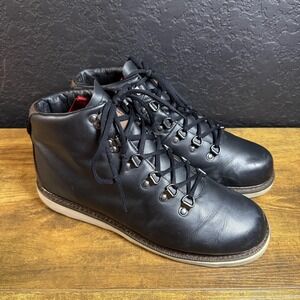 DVS Yodeler Men's Black Leather Snow Boots Size 11 US